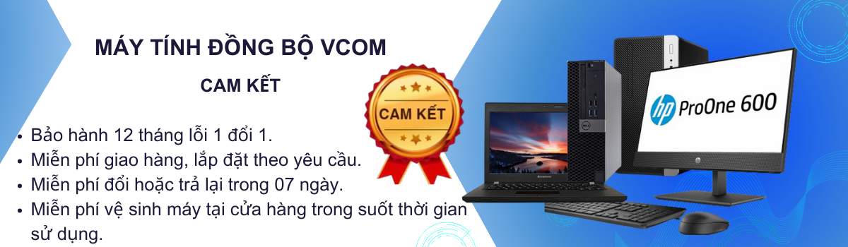 Vcom chuyên cung cấp máy tính đồng bộ để bàn, máy tính WorkStation Dell, HP, Ổ cứng Western Digital chính hãng, Linh kiện máy tính, laptop cũ nhập khẩu giá rẻ, chất lượng như mới, bảo hành 1 năm 1 đổi 