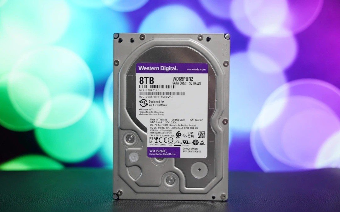 Ổ cứng HDD WD Purple 8TB WD85PURZ chuy&ecirc;n dụng camera