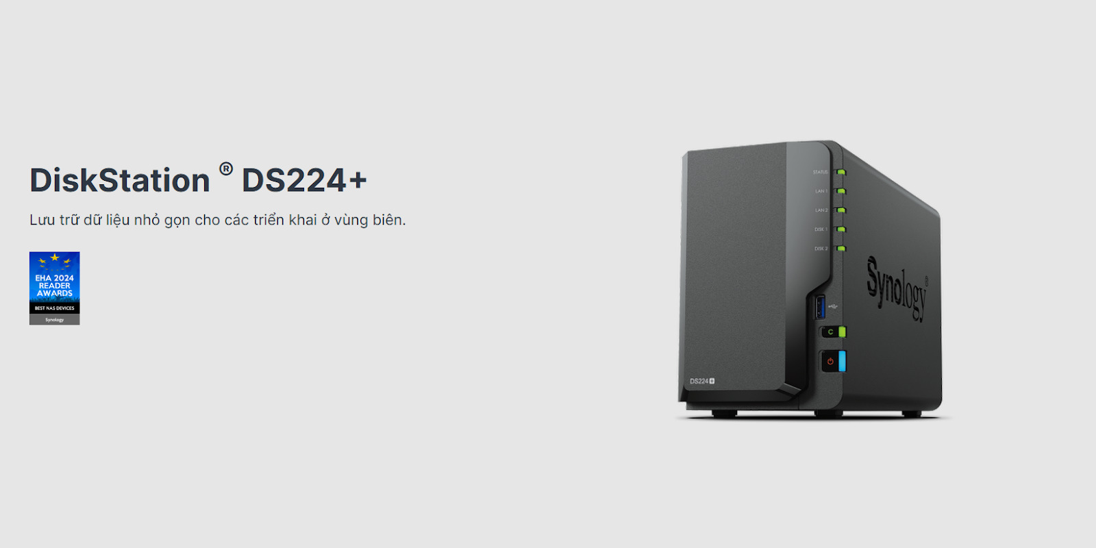 Thiết bị lưu trữ mạng NAS Synology DiskStation DS224+