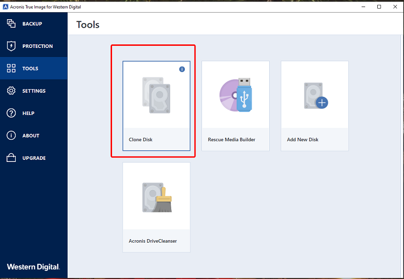 acronis true image wd edition clone disk