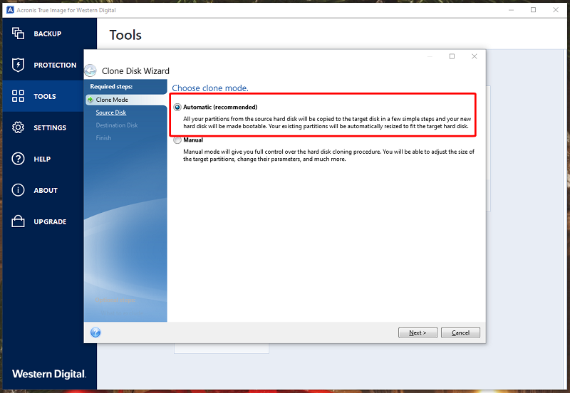 wd smartware pro vs acronis true image