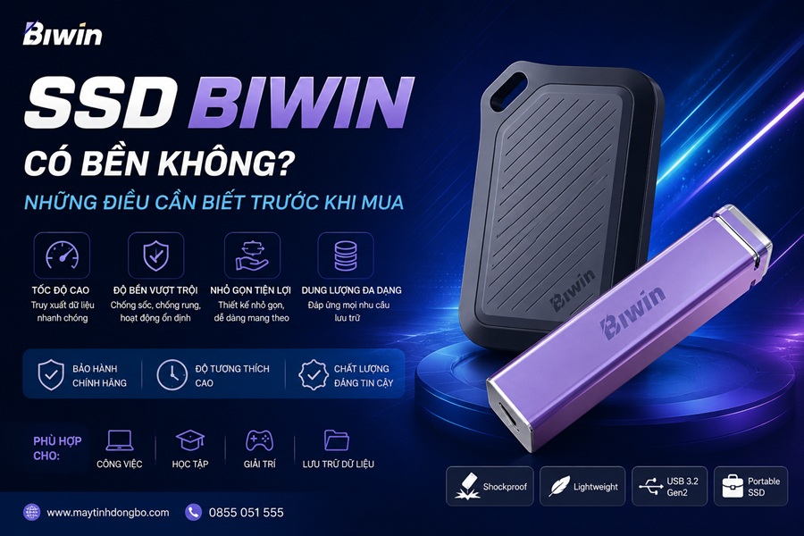 SSD di động Biwin có tốt không? Những điều cần biết trước khi mua