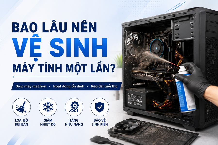 Bao lâu nên vệ sinh và bảo dưỡng máy tính một lần?
