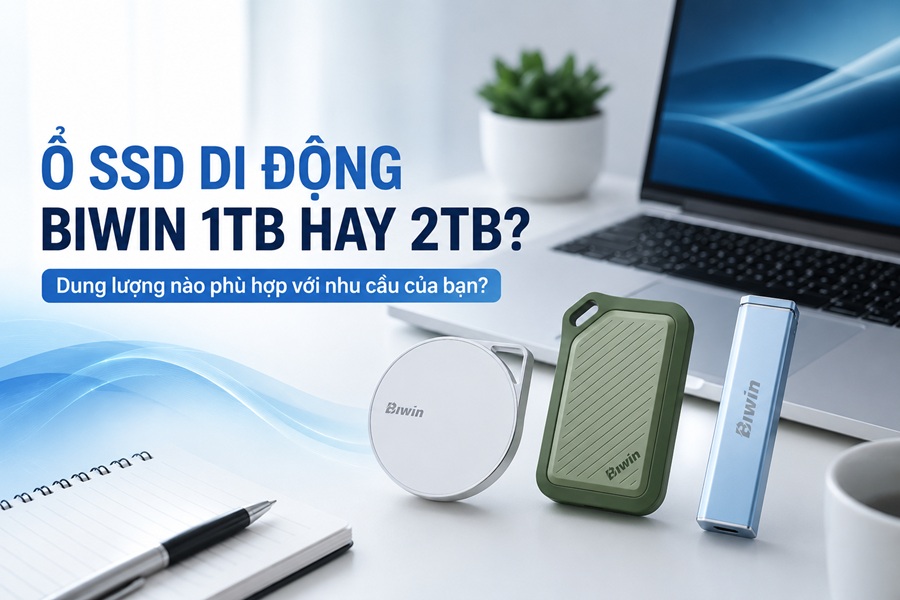 Ổ SSD di động Biwin 1TB hay 2TB? Cách chọn dung lượng phù hợp