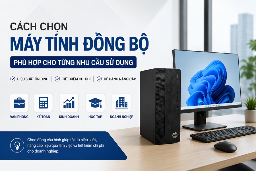 Cách chọn máy tính đồng bộ phù hợp cho từng nhu cầu sử dụng