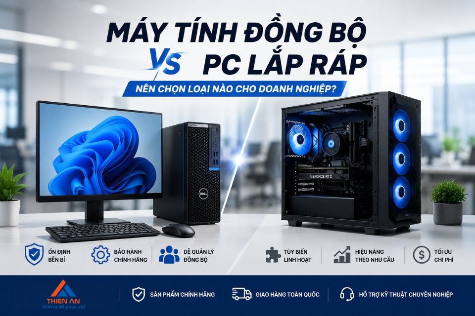 Máy tính đồng bộ có ưu điểm gì so với PC lắp ráp?