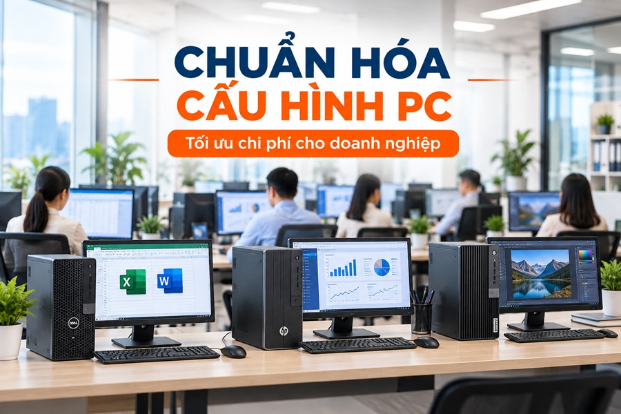 Chuẩn hóa cấu hình máy tính cho nhân viên giúp doanh nghiệp tiết kiệm chi phí như thế nào?