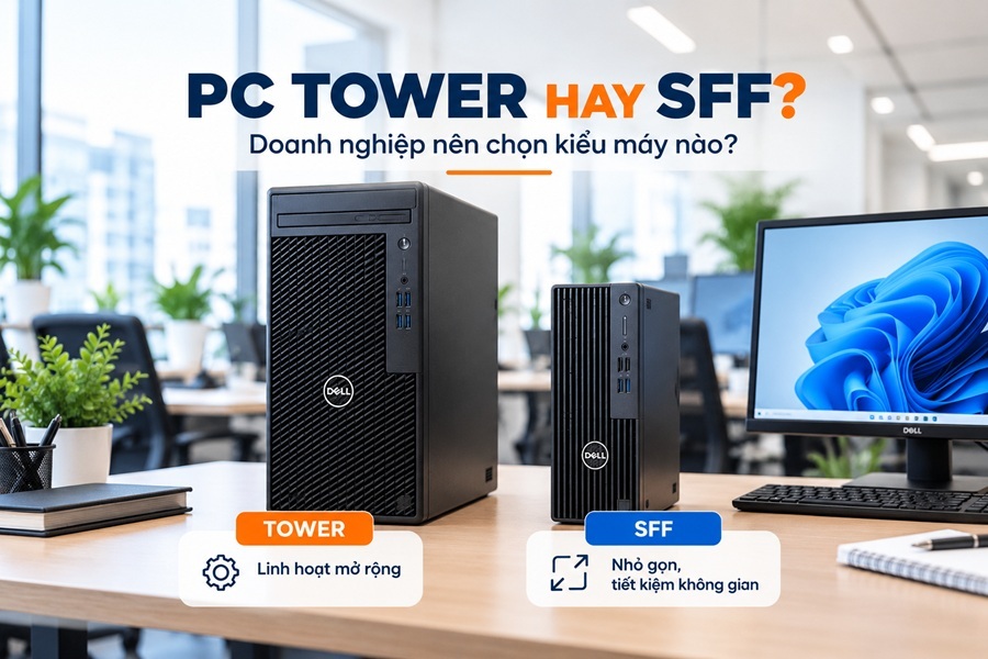 PC Tower hay SFF: Doanh nghiệp nên chọn kiểu máy nào?