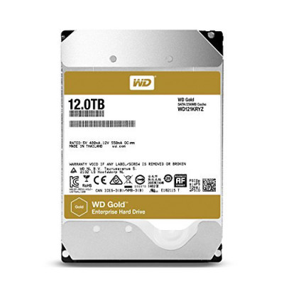 Ổ cứng chuyên cho Sever Western Digital WD Gold 12TB WD121KRYZ (3.5"/SATA3/256MB/vàng)