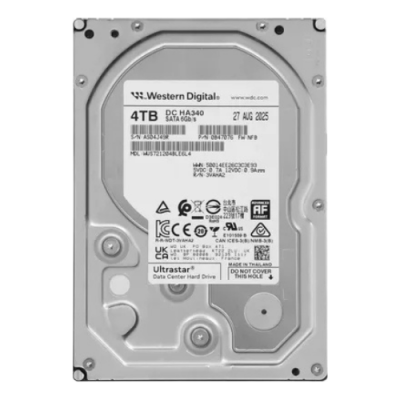Ổ cứng Sever/ Nas Western Digital Ultrastar 4TB WUS721204BLE6L4 3.5inch/ SATA/ 7200rpm/ 256MB