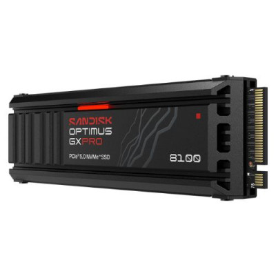 Độ dày tản nhiệt Heatsink và chân cắm M.2 PCIe Gen5 ổ cứng SSD SanDisk Optimus GX PRO 8100 4TB