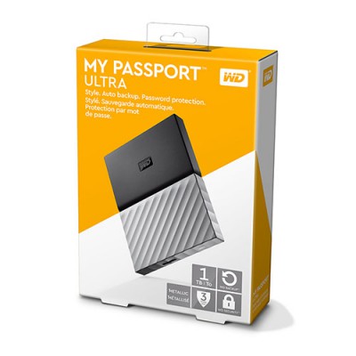 WD My Passport Ultra 1TB - Black Gray