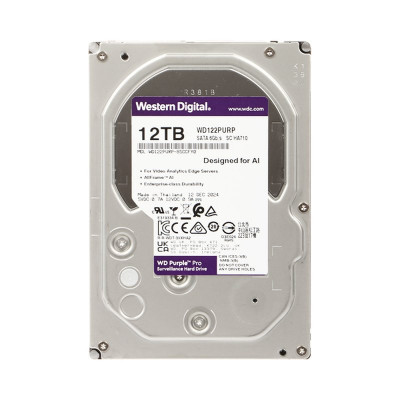 Ổ cứng cho đầu ghi camera WD Purple Pro 12TB WD122PURP