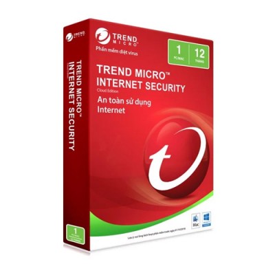 Phần mềm diệt virusTrend Micro Internet Security bản quyền 1 năm