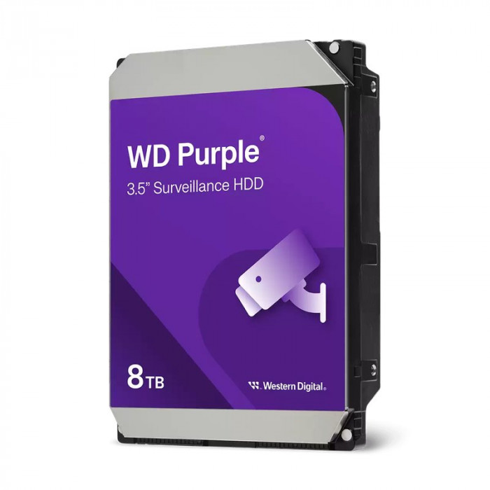 Ổ cứng chuyên dùng cho đầu ghi camera WD (Western Digital) Purple 8TB 3.5" SATA3 WD85PURZ