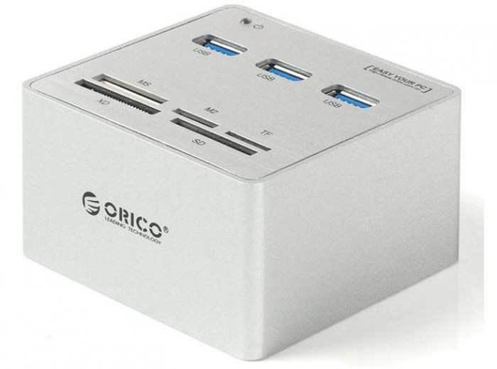 Hub Orico 3H3C bộ chia 3 cổng USB 3.0 và Card Reader