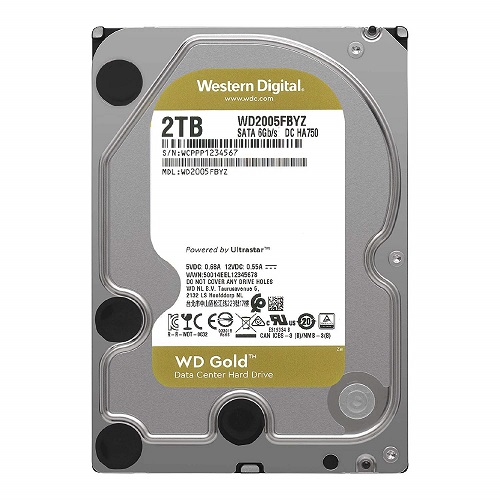 Ổ cứng lắp trong Western Digital 2TB 3.5" SATA3 màu vàng (Gold) WD2005FBYZ