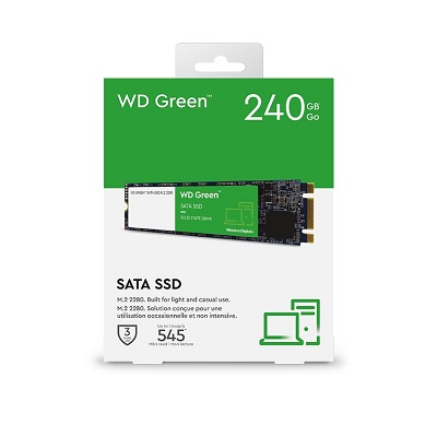 Ổ cứng gắn trong SSD WD Green 240GB M2 2280 WDS240G3G0B