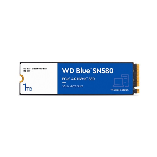 Ổ cứng Western SSD 1TB SN580 NVME, màu xanh - Blue WDS100T3B0E