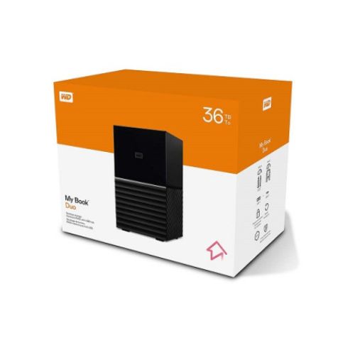 Ổ cứng gắn ngoài WD My Book Duo Desktop 3.5" 36TB USB 3.1, Model: WDBFBE0360JBK-SESN