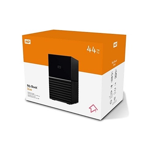 Ổ cứng gắn ngoài WD My Book Duo Desktop 3.5" 44TB USB 3.1, Model: WDBFBE0440JBK-SESN