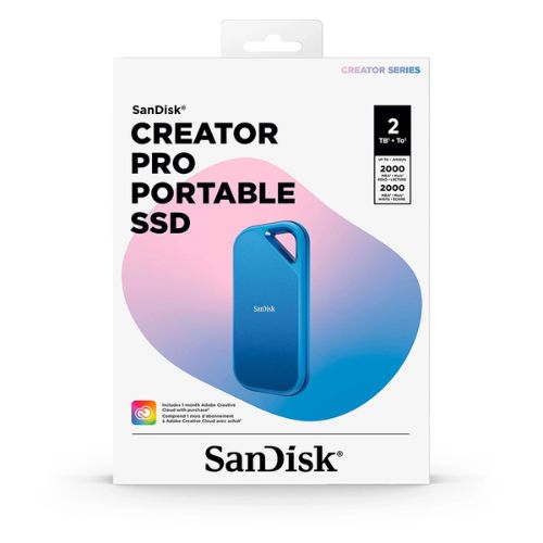 Ổ cứng di động SSD Sandisk Creator Pro Portable E81C 2TB SDSSDE81C-2T00-G25