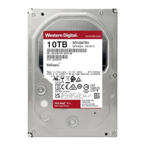Ổ cứng NAS WD Red Pro 10TB SATA3 7200RPM 512MB Cache WD103KFBX
