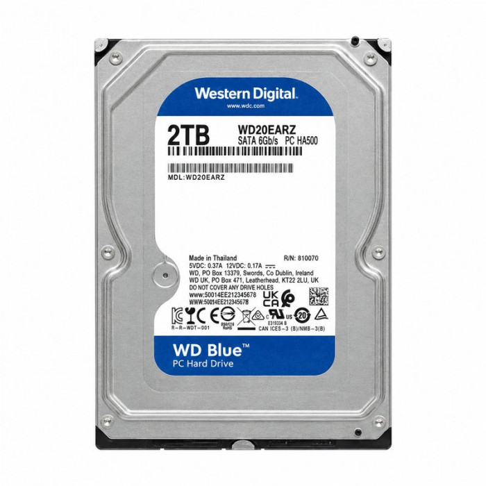 Ổ cứng lắp trong Western Digital Blue 2TB 3.5" WD20EARZ