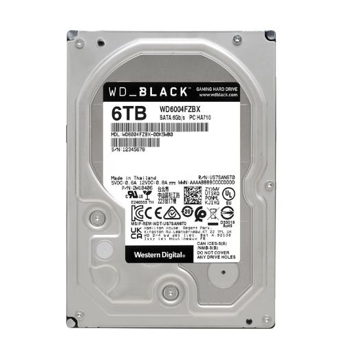 Ổ cứng hiệu năng cao dùng cho Gaming - Đồ họa Western Digital WD Black 6TB 3.5" WD6004FZBX