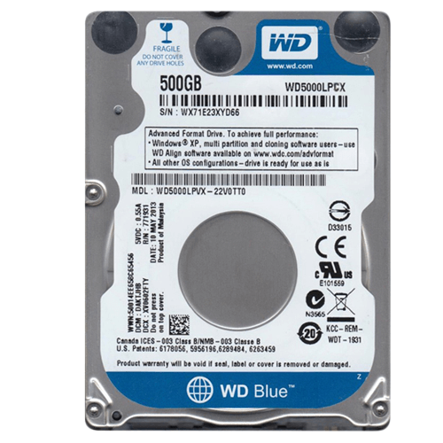 Ổ cứng WD Blue 500GB SATA 2.5 inch cho laptop